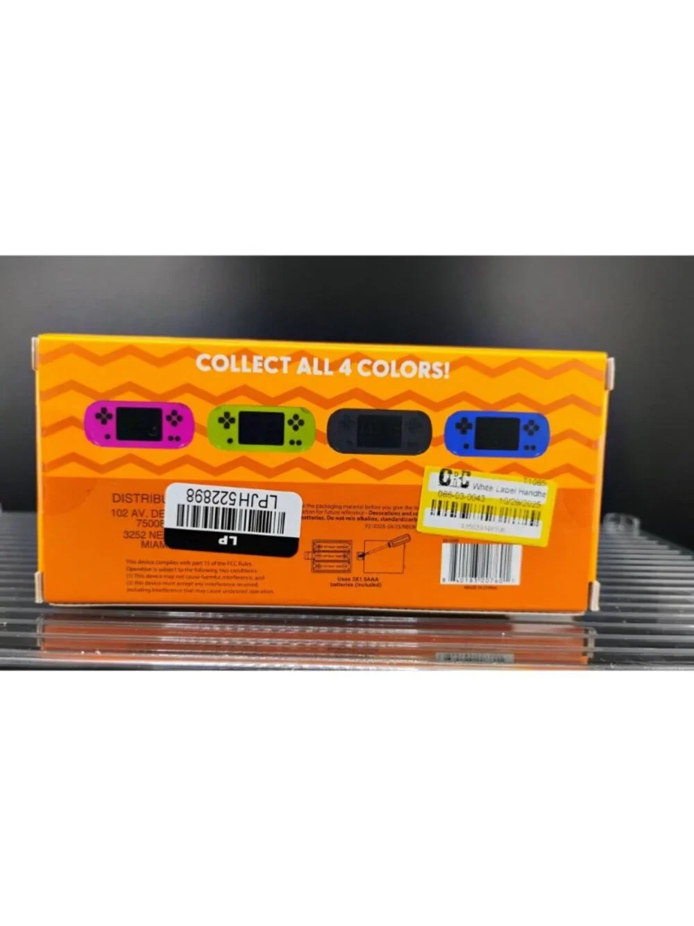 Next Level Handheld Retro Arcade Orange Console 100 Games